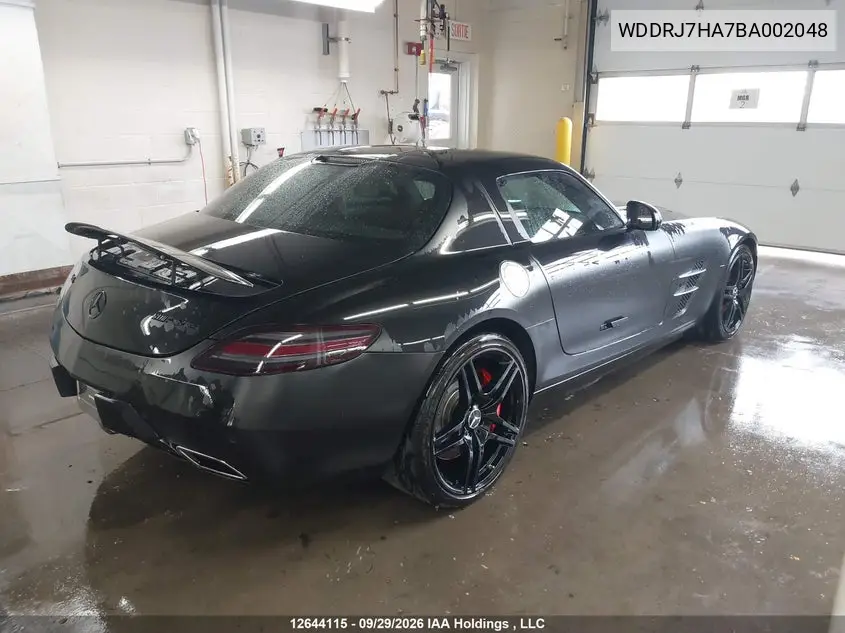2011 MERCEDES SLS AMG VIN WDDRJ7HA7BA002048 — фото 4