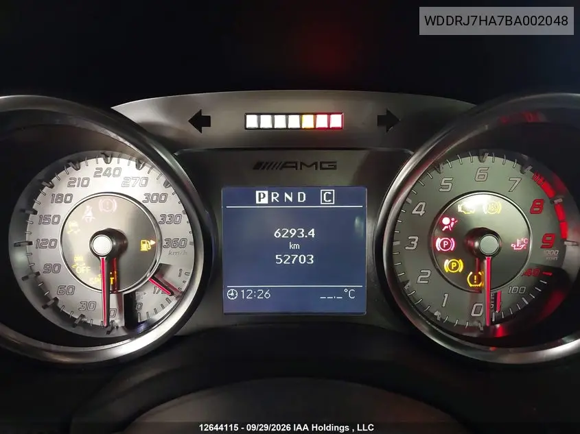 2011 MERCEDES SLS AMG VIN WDDRJ7HA7BA002048 — фото 7