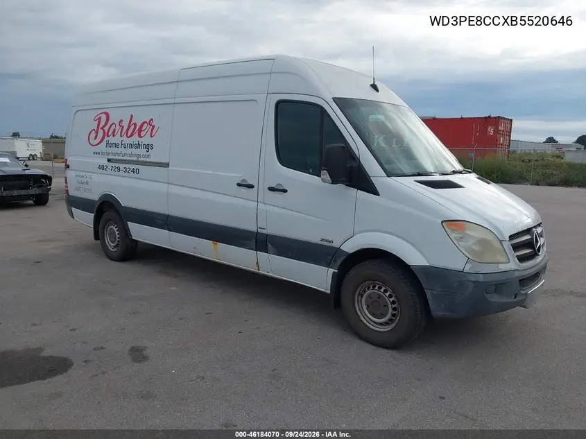 MERCEDES SPRINTER 2011, VIN WD3PE8CCXB5520646