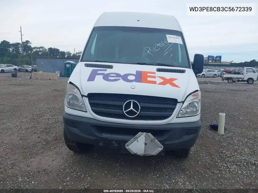 2012 MERCEDES SPRINTER VIN WD3PE8CB3C5672339 — фото 12