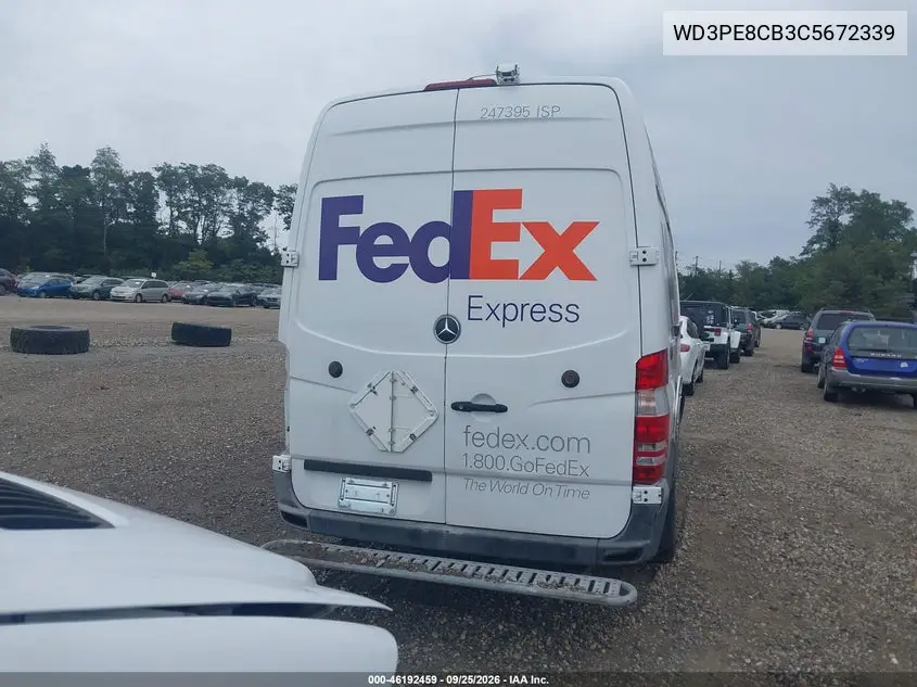 2012 MERCEDES SPRINTER VIN WD3PE8CB3C5672339 — фото 16