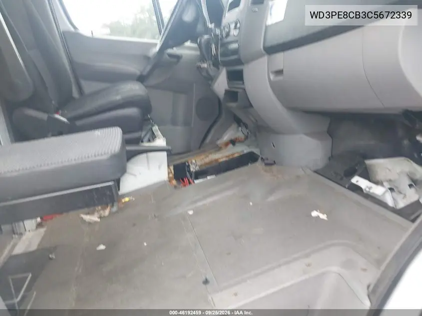 2012 MERCEDES SPRINTER VIN WD3PE8CB3C5672339 — фото 5