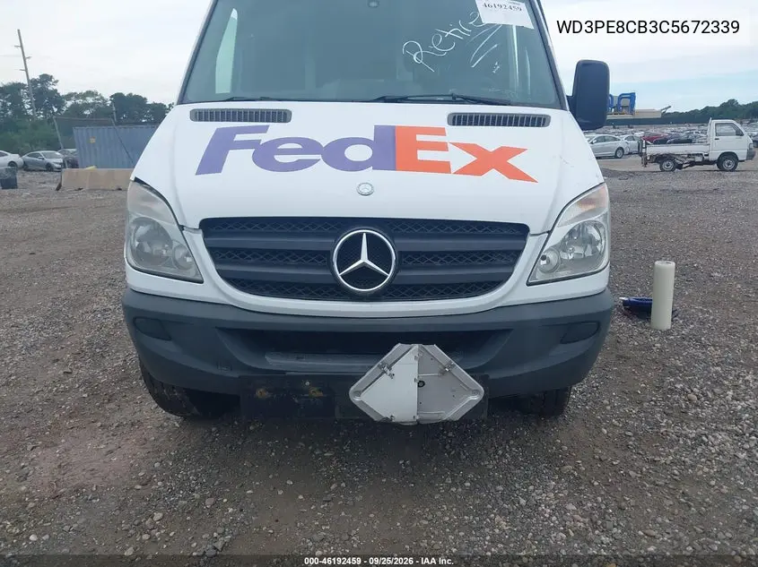 2012 MERCEDES SPRINTER VIN WD3PE8CB3C5672339 — фото 6