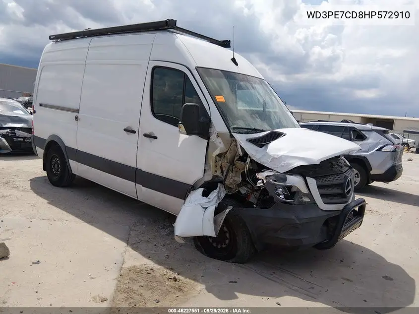 MERCEDES SPRINTER 2017, VIN WD3PE7CD8HP572910