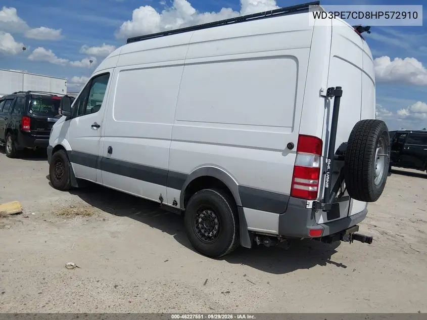 2017 MERCEDES SPRINTER VIN WD3PE7CD8HP572910 — фото 3