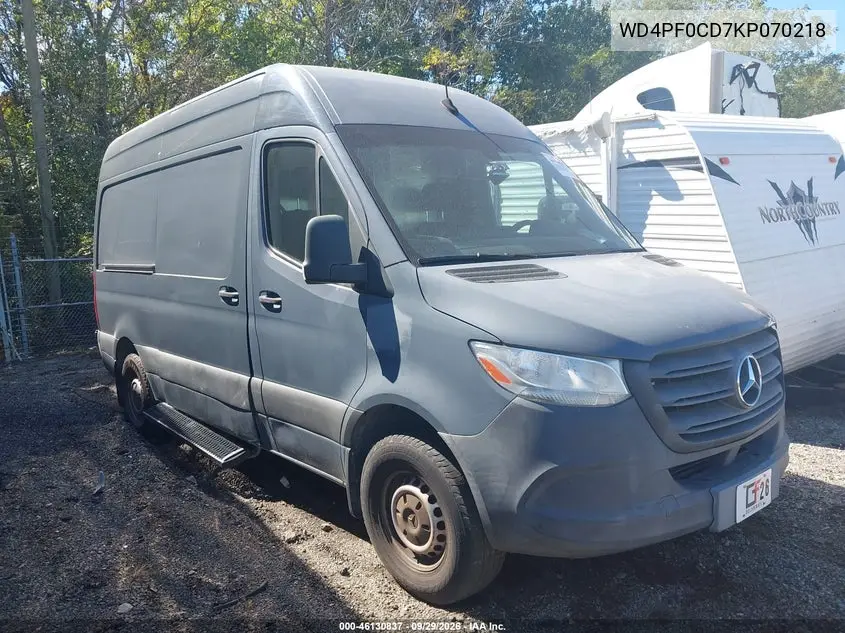 MERCEDES SPRINTER 2019, VIN WD4PF0CD7KP070218