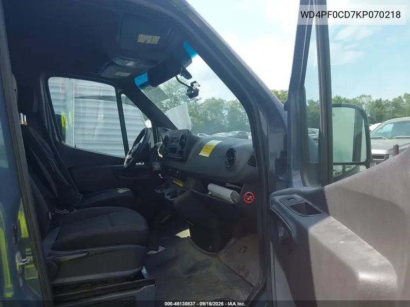 2019 MERCEDES SPRINTER VIN WD4PF0CD7KP070218 — фото 5