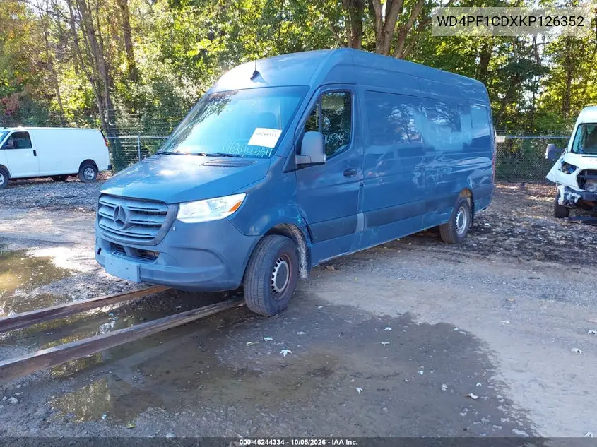 2019 MERCEDES SPRINTER VIN WD4PF1CDXKP126352 — фото 2