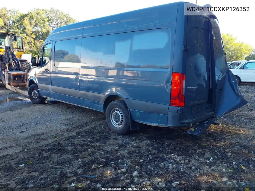 2019 MERCEDES SPRINTER VIN WD4PF1CDXKP126352 — фото 3