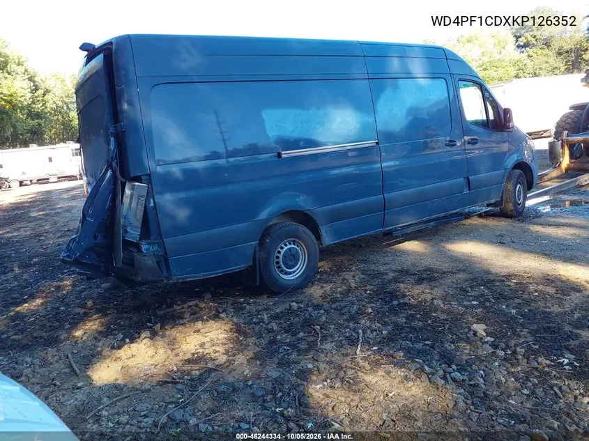 2019 MERCEDES SPRINTER VIN WD4PF1CDXKP126352 — фото 4