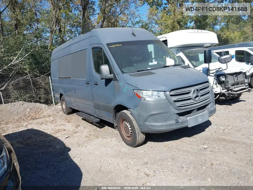 MERCEDES SPRINTER 2019, VIN WD4PF1CD8KP141688
