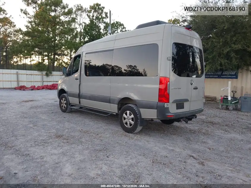 2019 MERCEDES SPRINTER VIN WDZFF0CD0KP168190 — фото 3