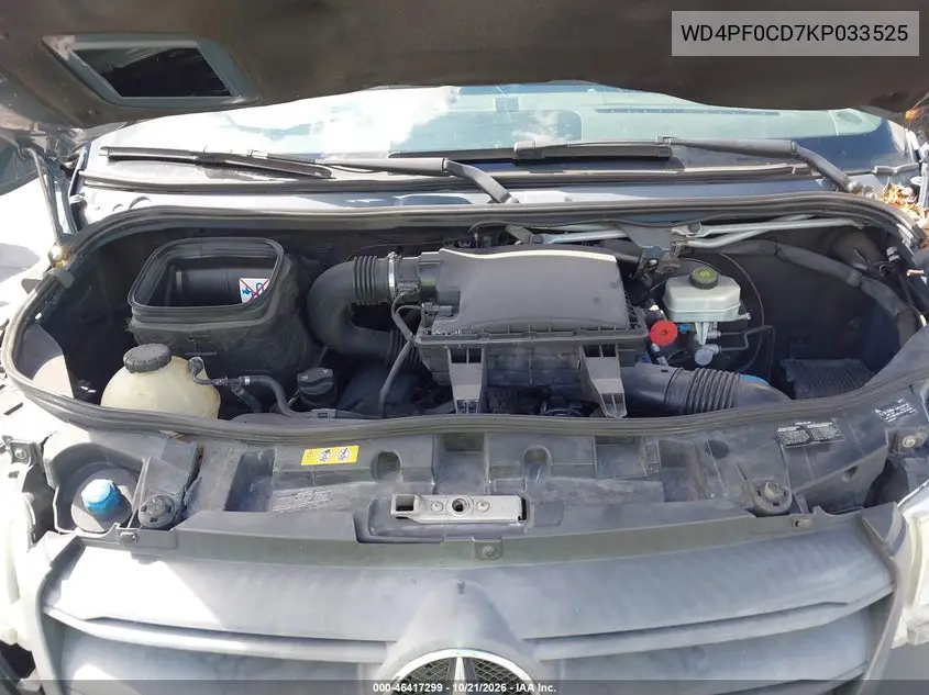 2019 MERCEDES SPRINTER VIN WD4PF0CD7KP033525 — фото 10