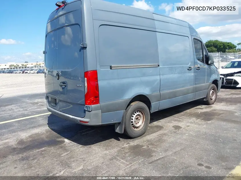 2019 MERCEDES SPRINTER VIN WD4PF0CD7KP033525 — фото 4