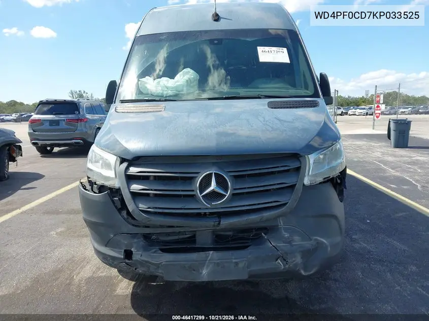 2019 MERCEDES SPRINTER VIN WD4PF0CD7KP033525 — фото 6