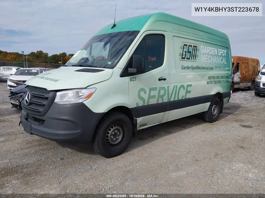 2025 MERCEDES SPRINTER VIN W1Y4KBHY3ST223678 — фото 2