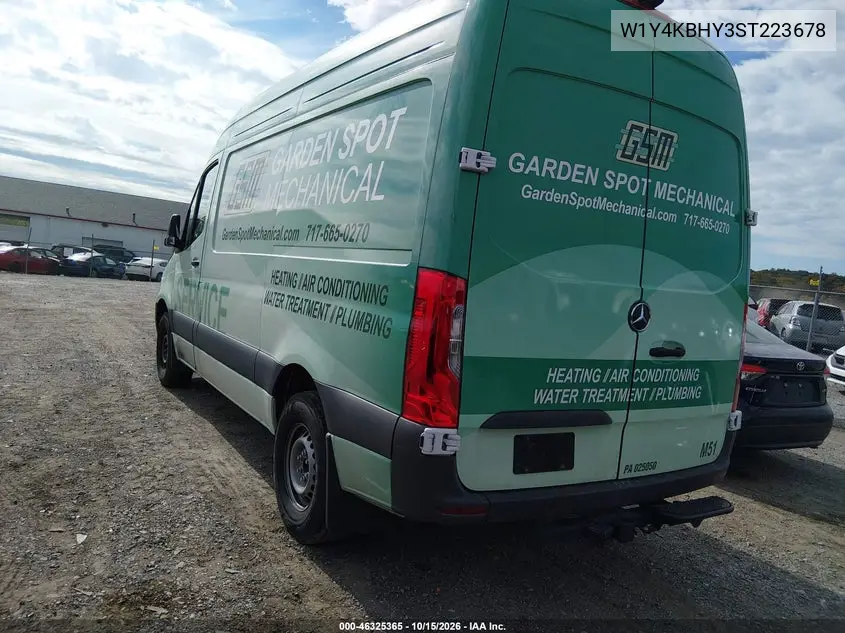 2025 MERCEDES SPRINTER VIN W1Y4KBHY3ST223678 — фото 3