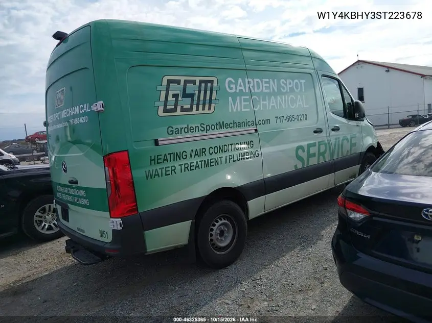 2025 MERCEDES SPRINTER VIN W1Y4KBHY3ST223678 — фото 4