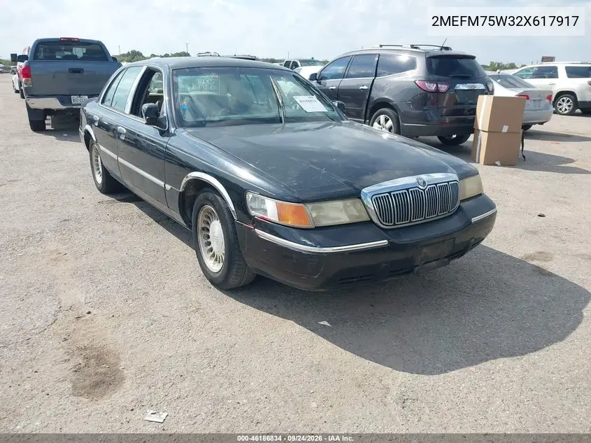 MERCURY GRAND MARQUIS 2002, VIN 2MEFM75W32X617917
