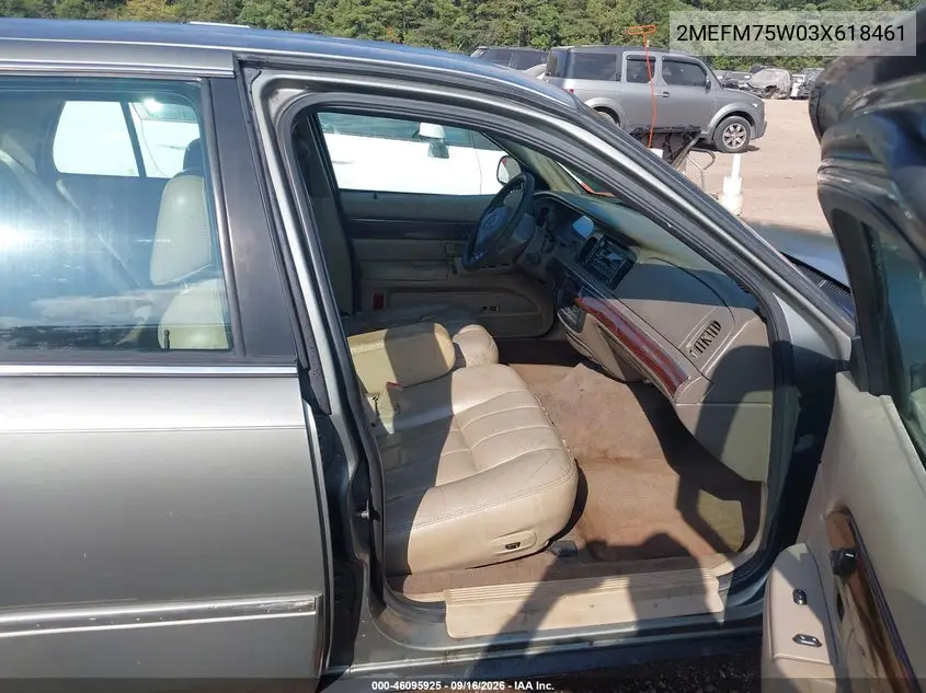2003 MERCURY GRAND MARQUIS VIN 2MEFM75W03X618461 — фото 5
