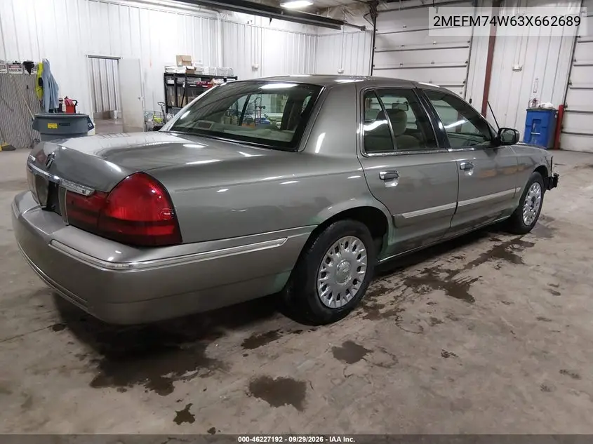 2003 MERCURY GRAND MARQUIS VIN 2MEFM74W63X662689 — фото 4