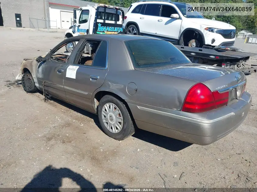 2004 MERCURY GRAND MARQUIS VIN 2MEFM74W34X640859 — фото 3