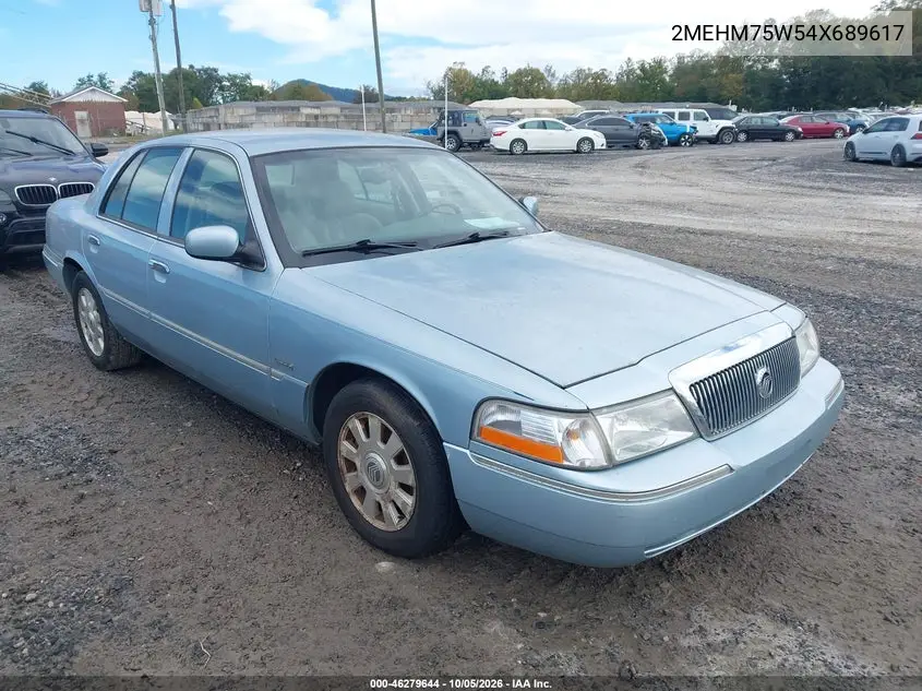 MERCURY GRAND MARQUIS 2004, VIN 2MEHM75W54X689617