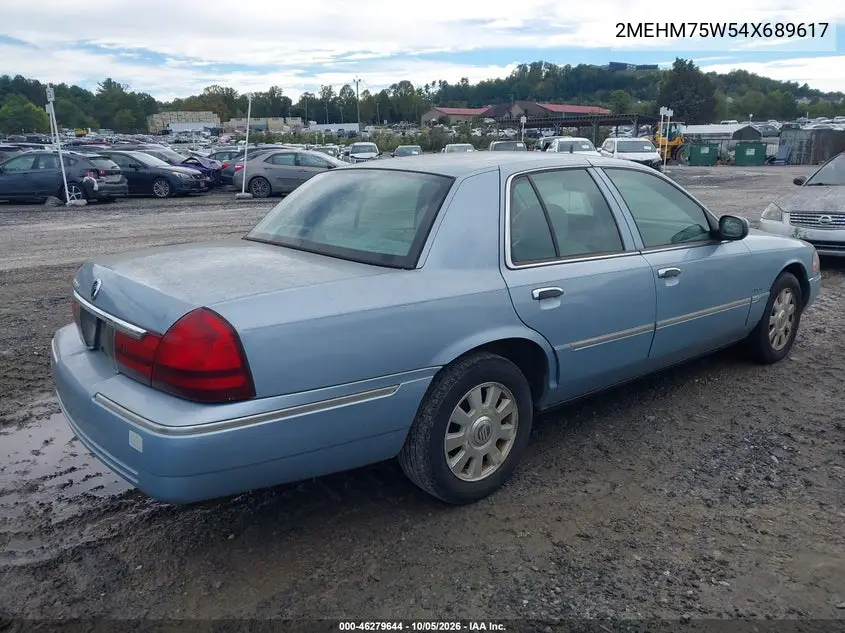 2004 MERCURY GRAND MARQUIS VIN 2MEHM75W54X689617 — фото 4