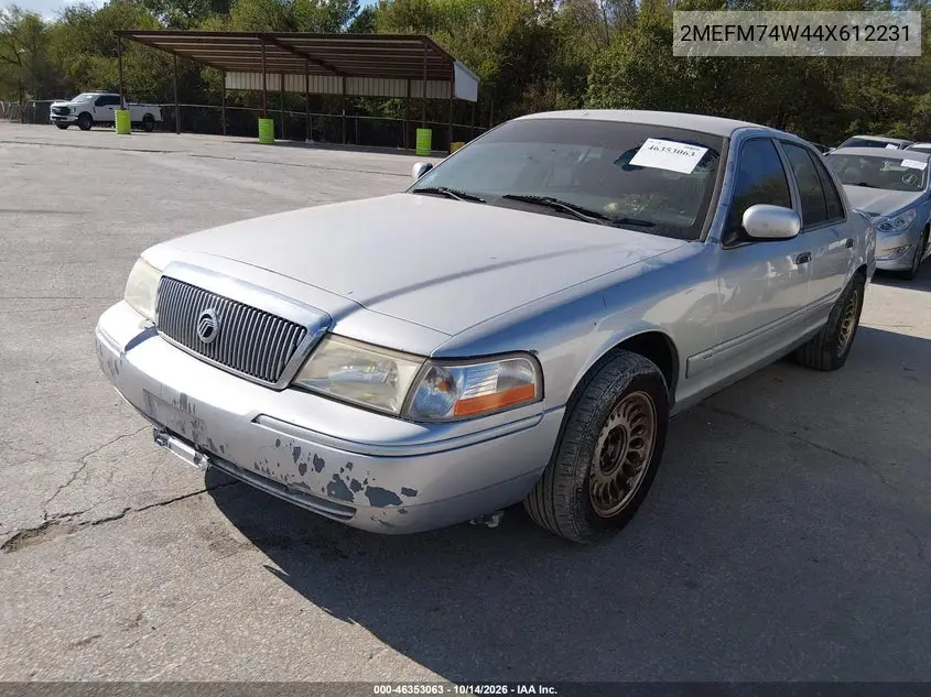 2004 MERCURY GRAND MARQUIS VIN 2MEFM74W44X612231 — фото 2