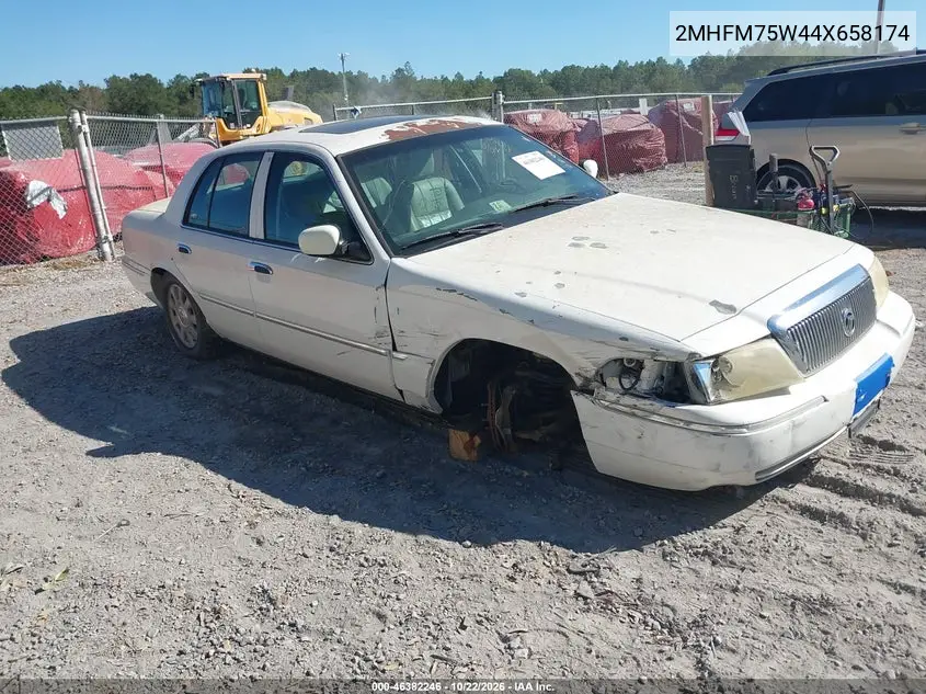 MERCURY GRAND MARQUIS 2004, VIN 2MHFM75W44X658174