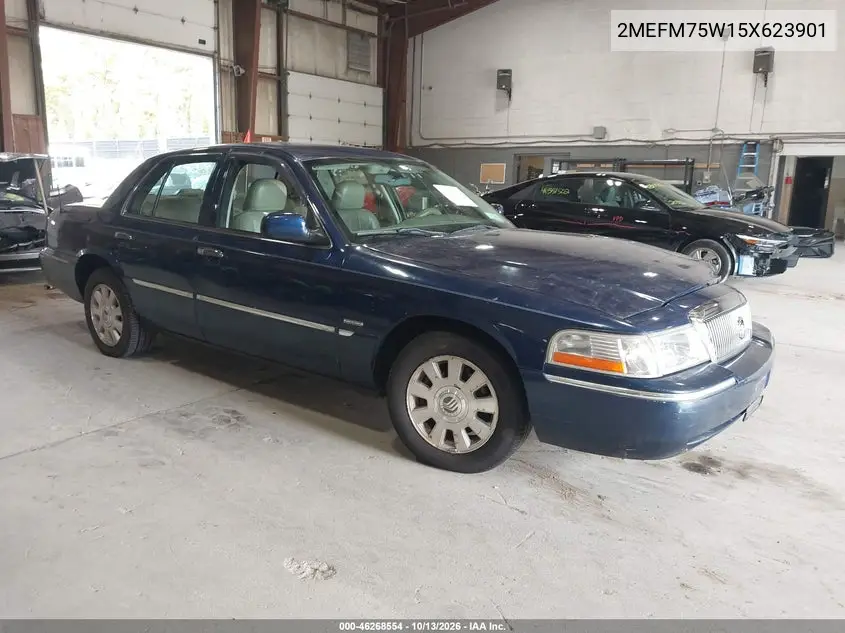 MERCURY GRAND MARQUIS 2005, VIN 2MEFM75W15X623901