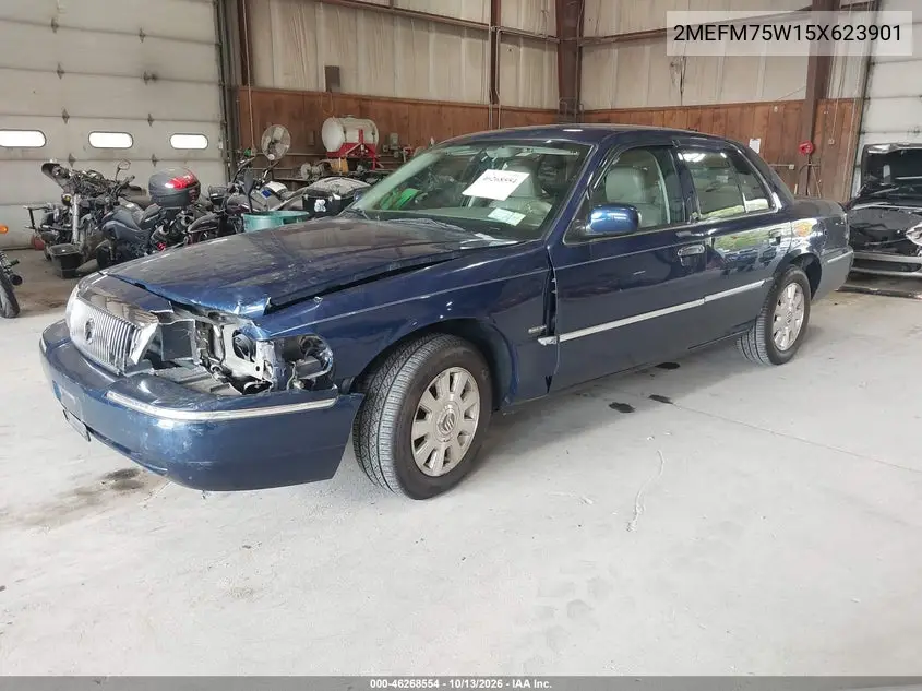 2005 MERCURY GRAND MARQUIS VIN 2MEFM75W15X623901 — фото 2