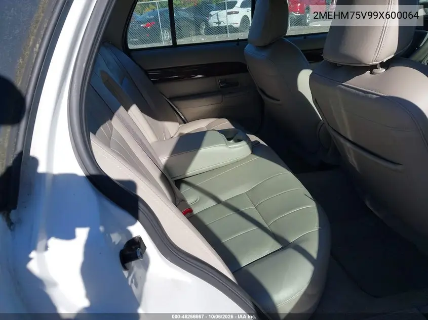 2009 MERCURY GRAND MARQUIS VIN 2MEHM75V99X600064 — фото 8