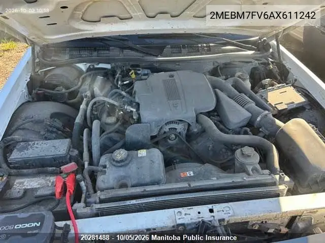 2010 MERCURY GRAND MARQUIS VIN 2MEBM7FV6AX611242 — фото 10