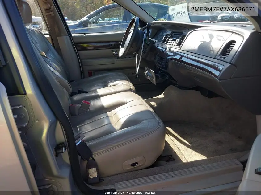 2010 MERCURY GRAND MARQUIS VIN 2MEBM7FV7AX636571 — фото 5