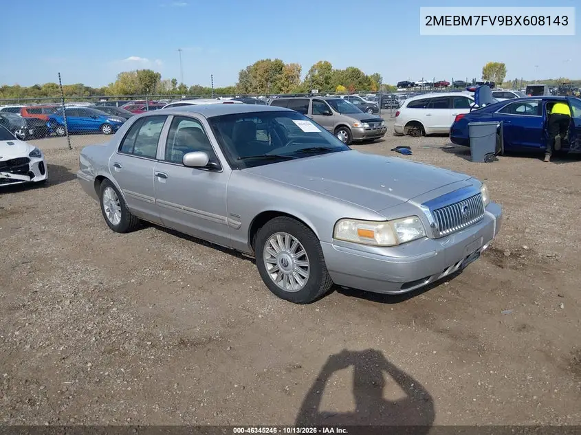 MERCURY GRAND MARQUIS 2011, VIN 2MEBM7FV9BX608143