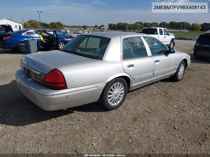 2011 MERCURY GRAND MARQUIS VIN 2MEBM7FV9BX608143 — фото 4