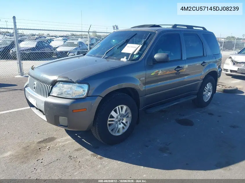 2005 MERCURY MARINER VIN 4M2CU57145DJ08239 — фото 2
