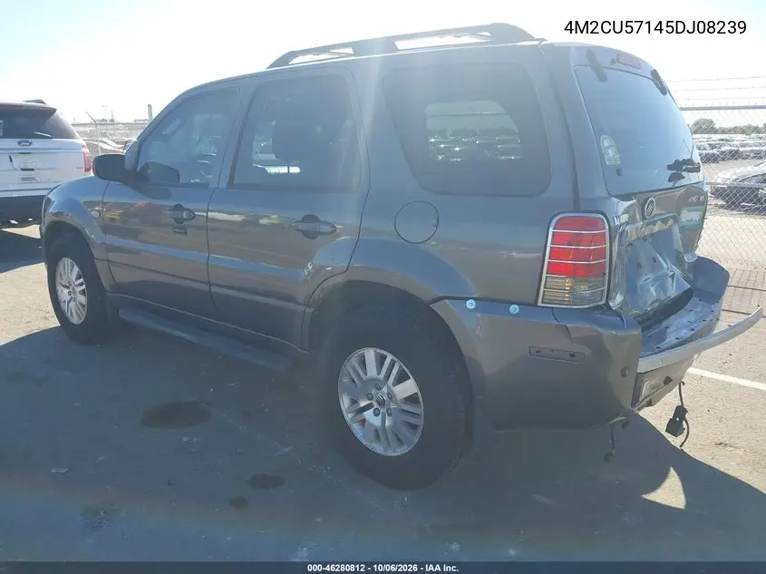 2005 MERCURY MARINER VIN 4M2CU57145DJ08239 — фото 3