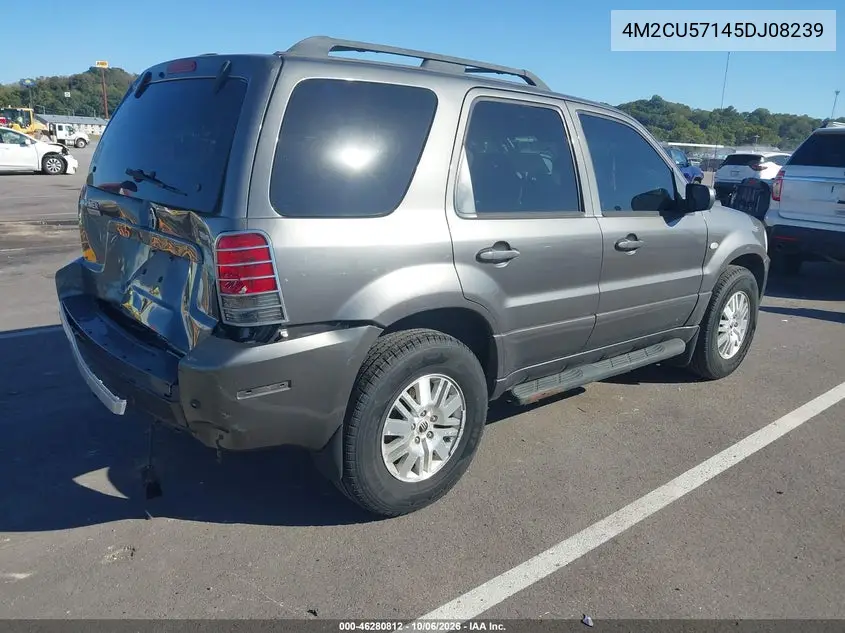 2005 MERCURY MARINER VIN 4M2CU57145DJ08239 — фото 4