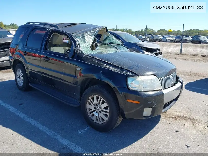 MERCURY MARINER 2005, VIN 4M2YU561X5DJ21133