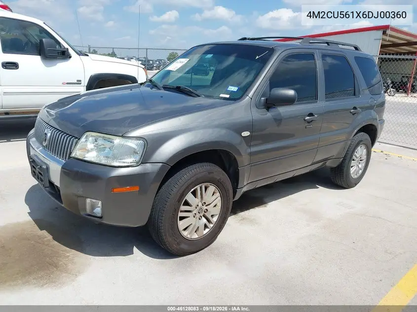 2006 MERCURY MARINER VIN 4M2CU561X6DJ00360 — фото 2