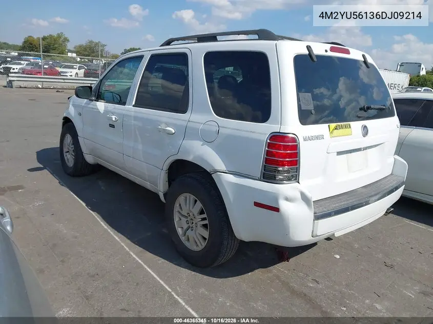 2006 MERCURY MARINER VIN 4M2YU56136DJ09214 — фото 3
