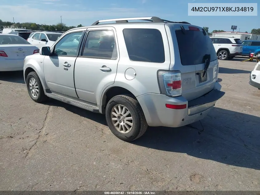 2008 MERCURY MARINER VIN 4M2CU971X8KJ34819 — фото 3