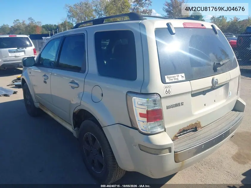 2009 MERCURY MARINER VIN 4M2CU81769KJ04676 — фото 3