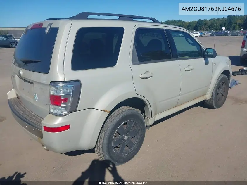2009 MERCURY MARINER VIN 4M2CU81769KJ04676 — фото 4