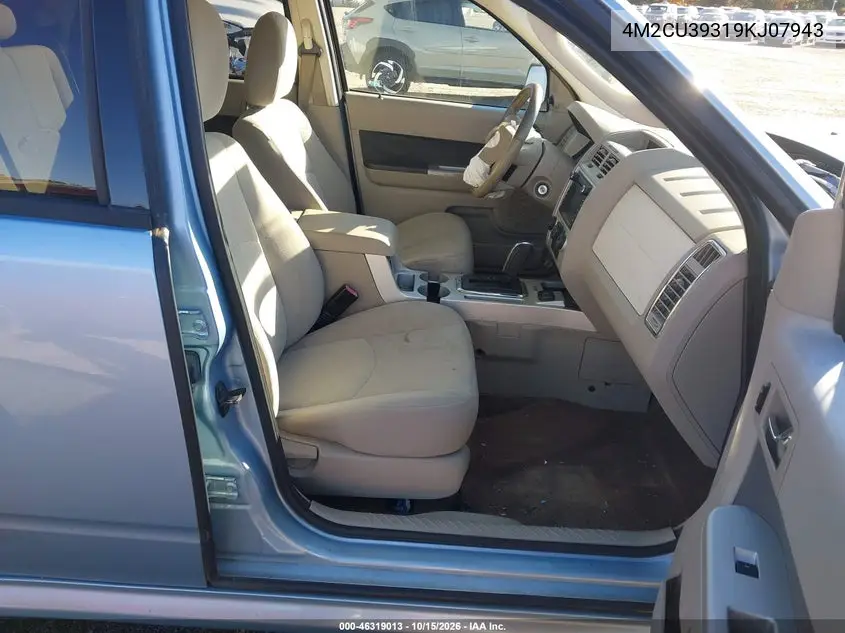 2009 MERCURY MARINER VIN 4M2CU39319KJ07943 — фото 5