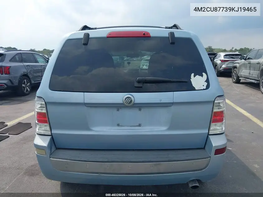 2009 MERCURY MARINER VIN 4M2CU87739KJ19465 — фото 16
