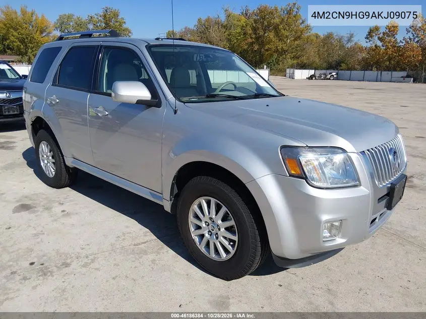 MERCURY MARINER 2010, VIN 4M2CN9HG9AKJ09075