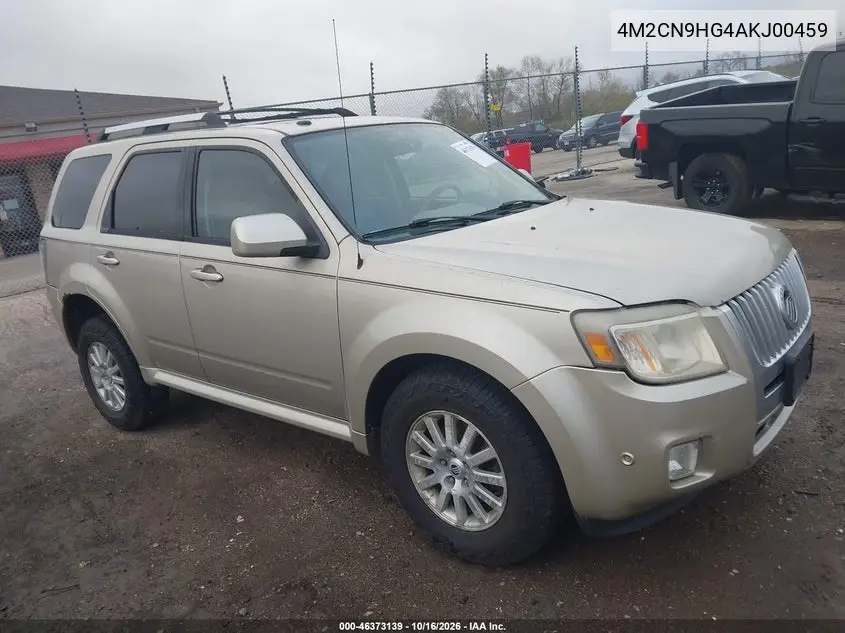 MERCURY MARINER 2010, VIN 4M2CN9HG4AKJ00459